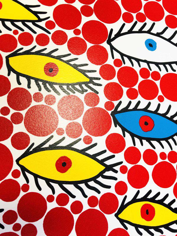 Yayoi Kusama - Eyes Flying in the Sky for Sale | Artspace