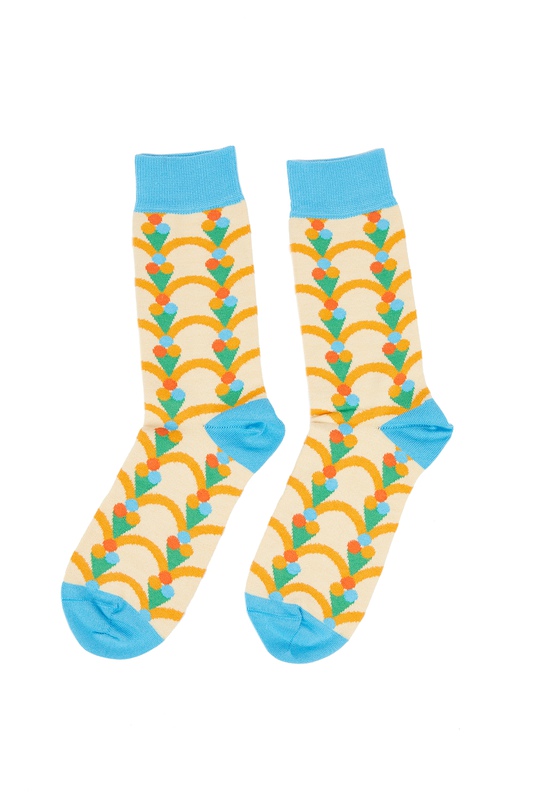 view:81151 - Yinka Ilori, Set Of Three Coloured Socks - 