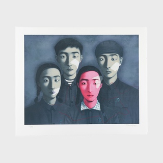Zhang Xiaogang, The Big Family, 2006 (from Bloodline portfolio)