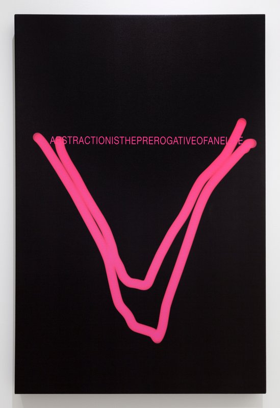 picture of the exhibition location Abstraction is the Prerogative of an Elite (Sontag Pink Triangle), 2016