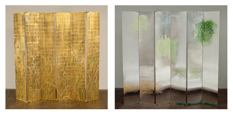 picture of the exhibition location Gold Grass and Resin Drop Screen