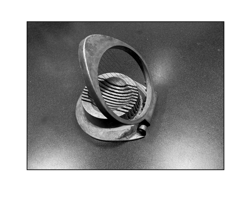picture of the exhibition location To Be of Use Dye-sub photo on foamcore in frame designed with Dan Sokol & 3D-printed in black bioplastic (polylactic acid) 10” x 12” 2025.retail price:$125