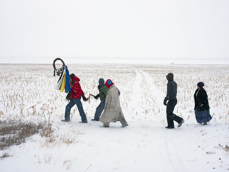 picture of the exhibition location Standing Rock Prayer Walk, North Dakota 2018