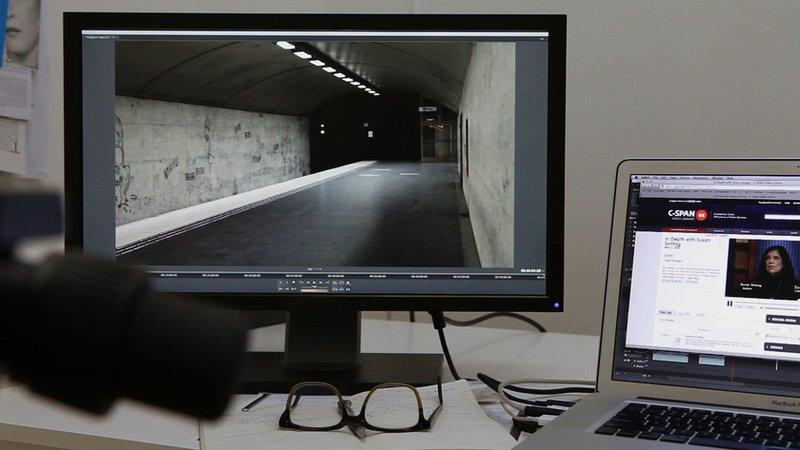 picture of the exhibition location Notes From Underground (video still)