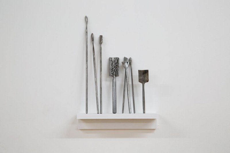 picture of the exhibition location Paint brushes, 2016 