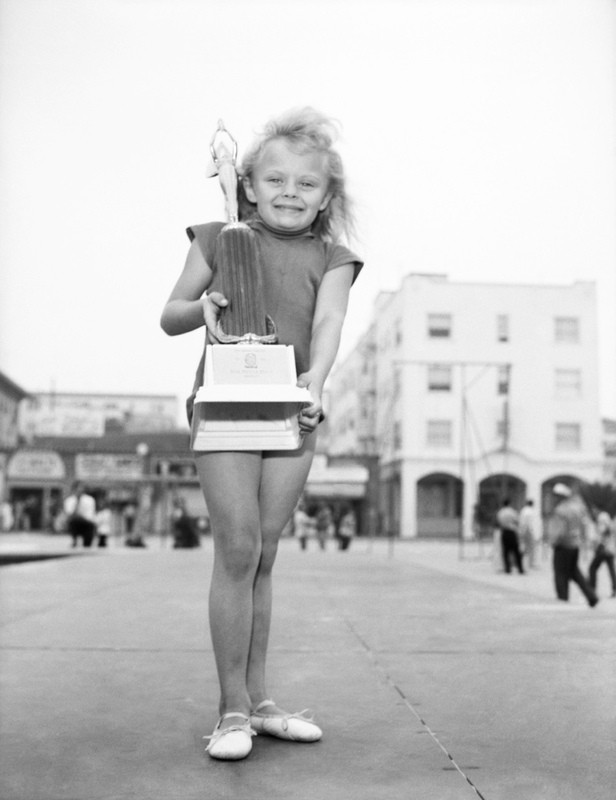 picture of the exhibition location [Young girl in soft shoes], Santa Monica, 1952
