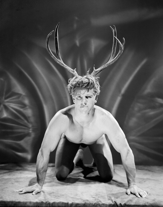 picture of the exhibition location Jim Carroll [with antlers], Los Angeles, 1951