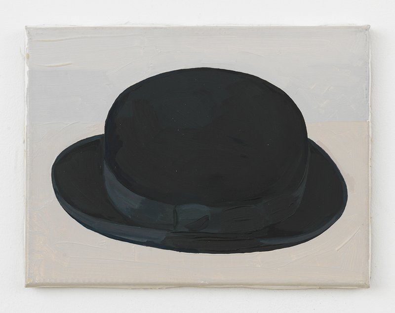 picture of the exhibition location Black Bowler Hat (side view)