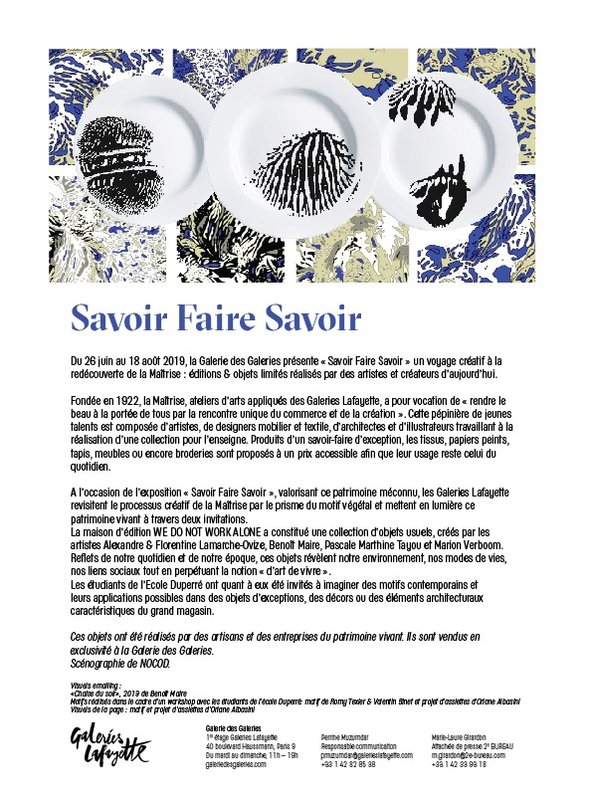 exhibition - Savoir faire Savoir