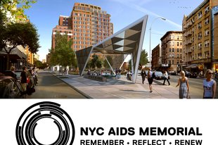 NYC AIDS Memorial art gallery