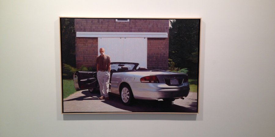 A painting by Robert Bechtle at Barbara Gladstone