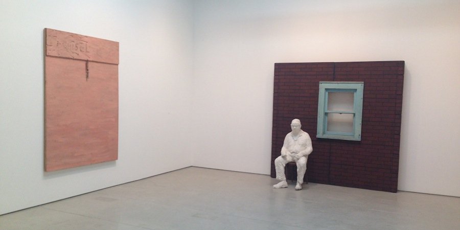 From left, another Jim Dine painting and a George Segal sculpture featuring a cast of none other than storied late Met contemporary art curator Henry Geldzahler