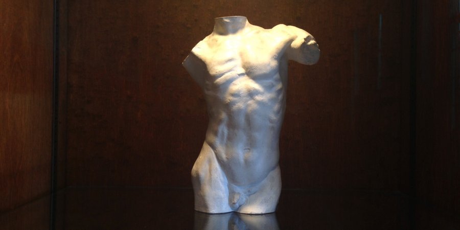 A plaster torso at the Rodin Museum in Philadelphia.