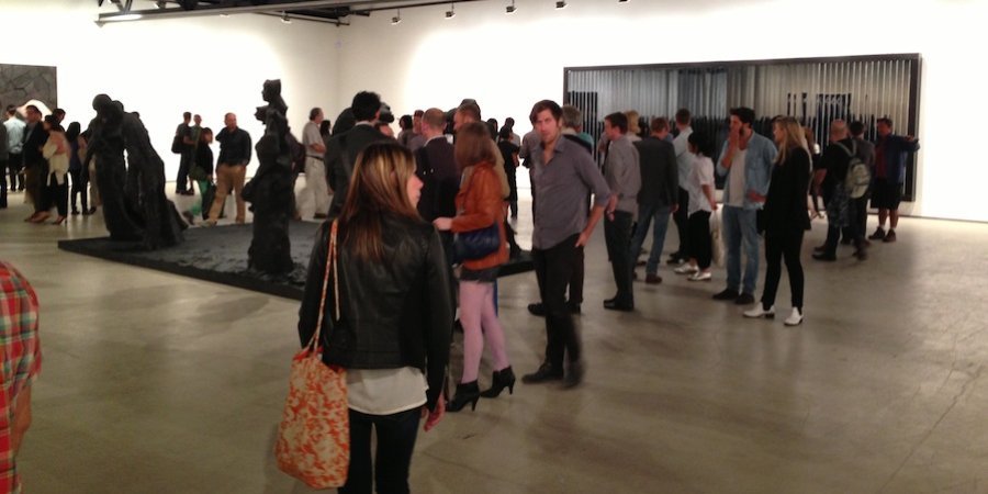 The scene at the Hauser & Wirth opening