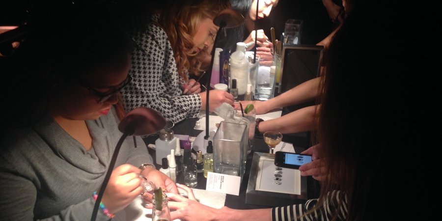 Vanity Projects offered custom nail-art designs to guests at the SculptureCenter party