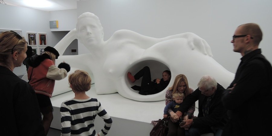 Jennifer Rubell's participatory self-portrait, pregnant with meaning, sold for $200,000 at Stephen Friedman Gallery.