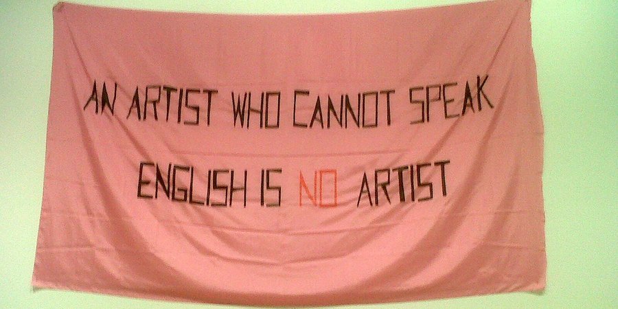 Mladen Stilinović, "An Artist Who Cannot Speak English Is No Artist"
