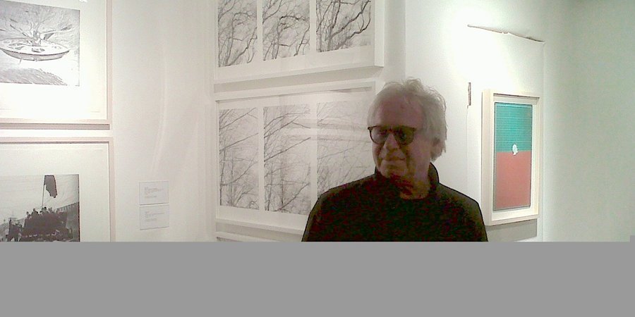 Artist Burt Barr at the International Fine Print Dealers Association fair