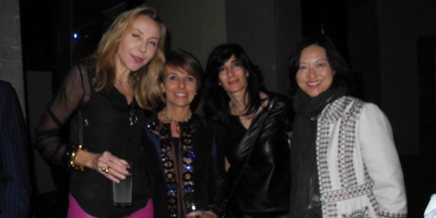 Michaela de Pury, Patrizia Sandretto, a guest, and LACMA's Christine Kim