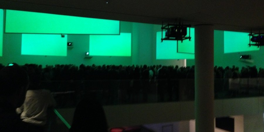The crowd at the MoMA opening 