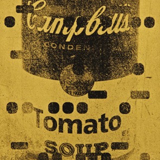 It's All Derivative: Campbells Soup in Gold, Negative art for sale
