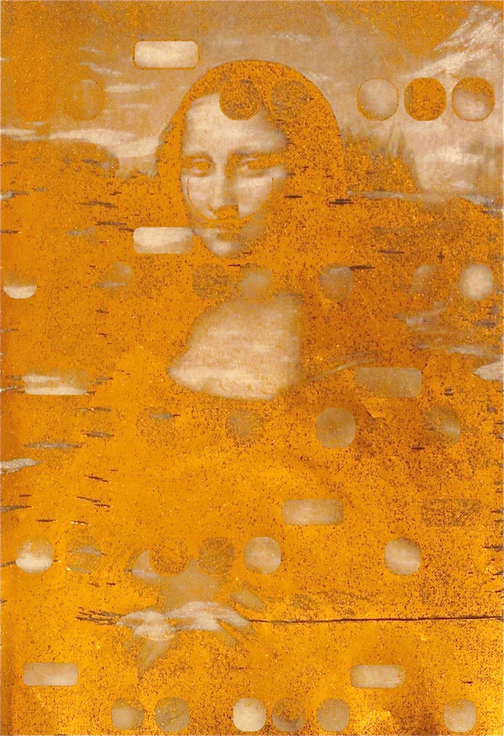 It's All Derivative: Mona as Dali, Gold Negative, 2012 is available on Artspace