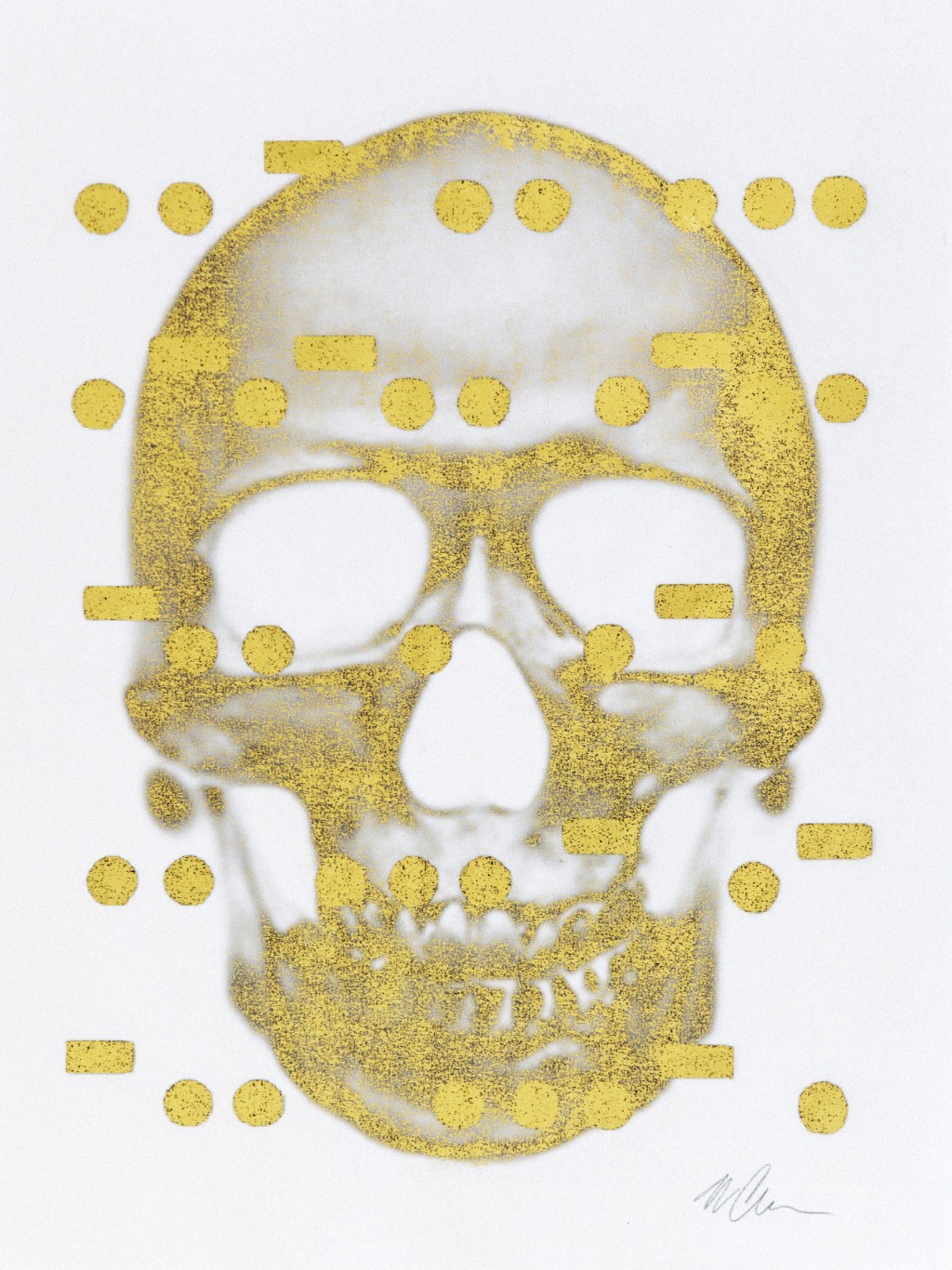 It's All Derivative: The Skull in Gold, Negative, 2012 is available on Artspace