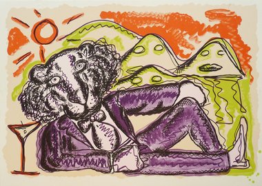 work by Bjarne Melgaard - NO. I (TAN) #:7402