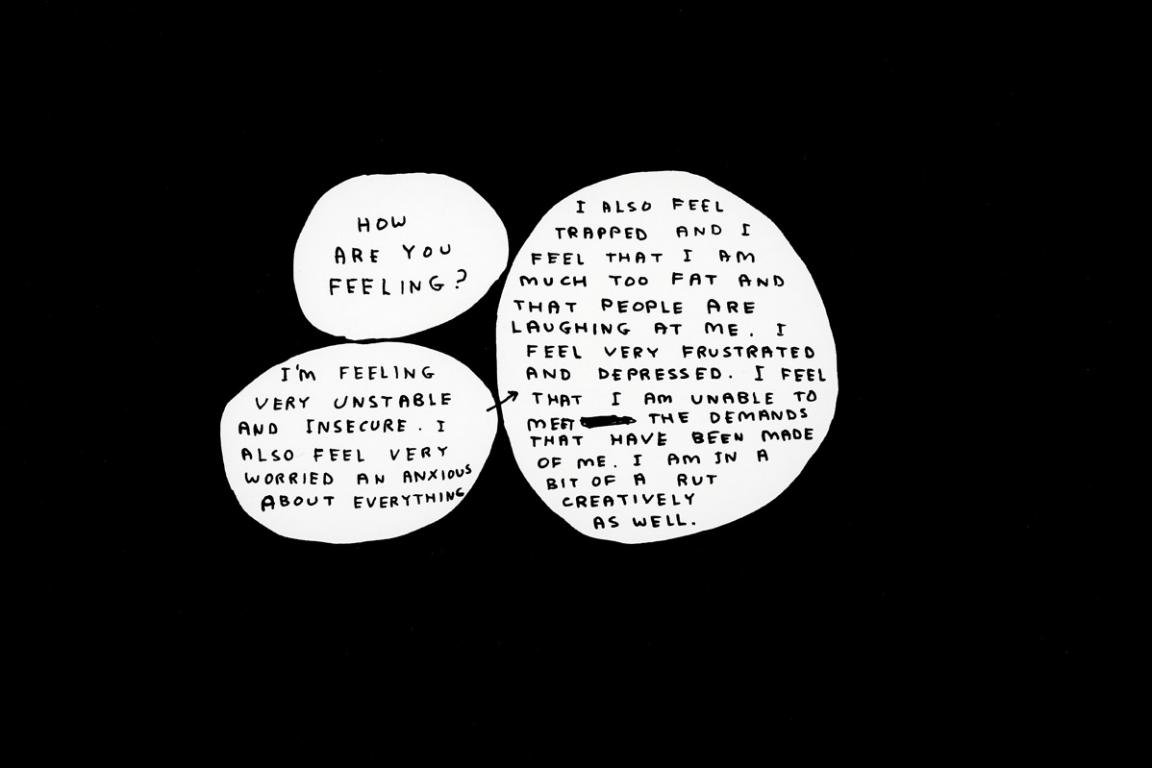 David Shrigley Untitled How Are You Feeling for Sale