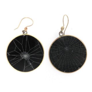 Spider Web Earrings art for sale