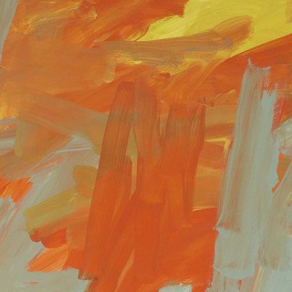 Leah Durner, Untitled (orange yellow bluegray)