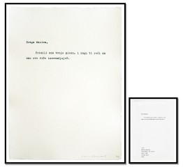 Marina Abramovic - 100 Pisama/100 Letters for Sale | Artspace