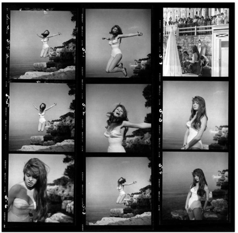 by philippe_halsman - Brigitte Bardot, Jump! 1959.