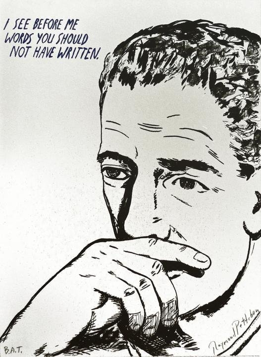 by raymond_pettibon - I See Before Me Words I Should Not Have Written
