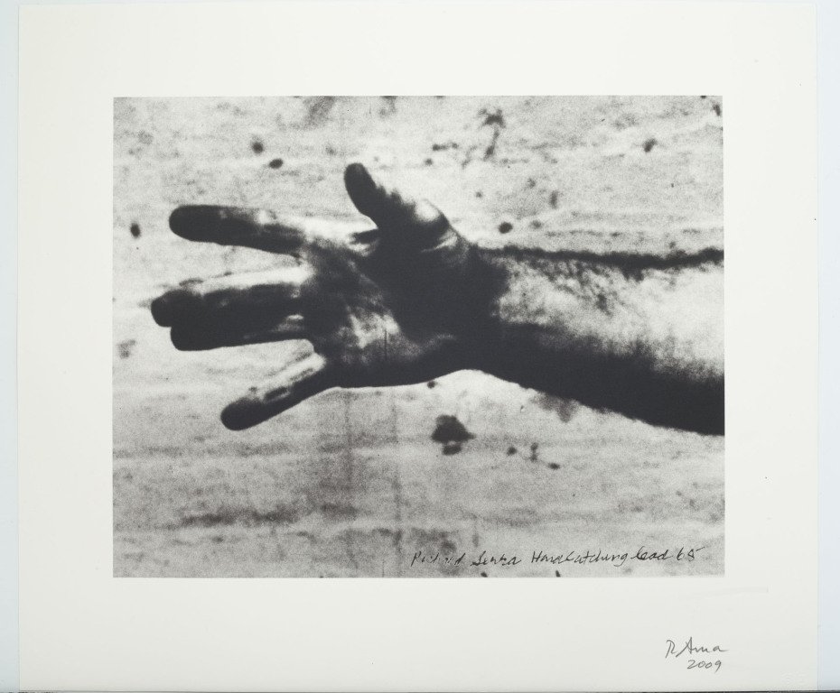 Still from 'Hand Catching Lead' 2009 by Richard Serra