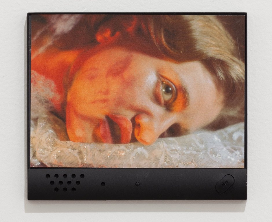 by tony_oursler - Untitled (Talking Photograph)