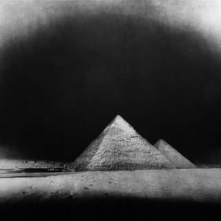 Vera Lutter, Chephren and Cheops Pyramids, Giza: January 28, 2010