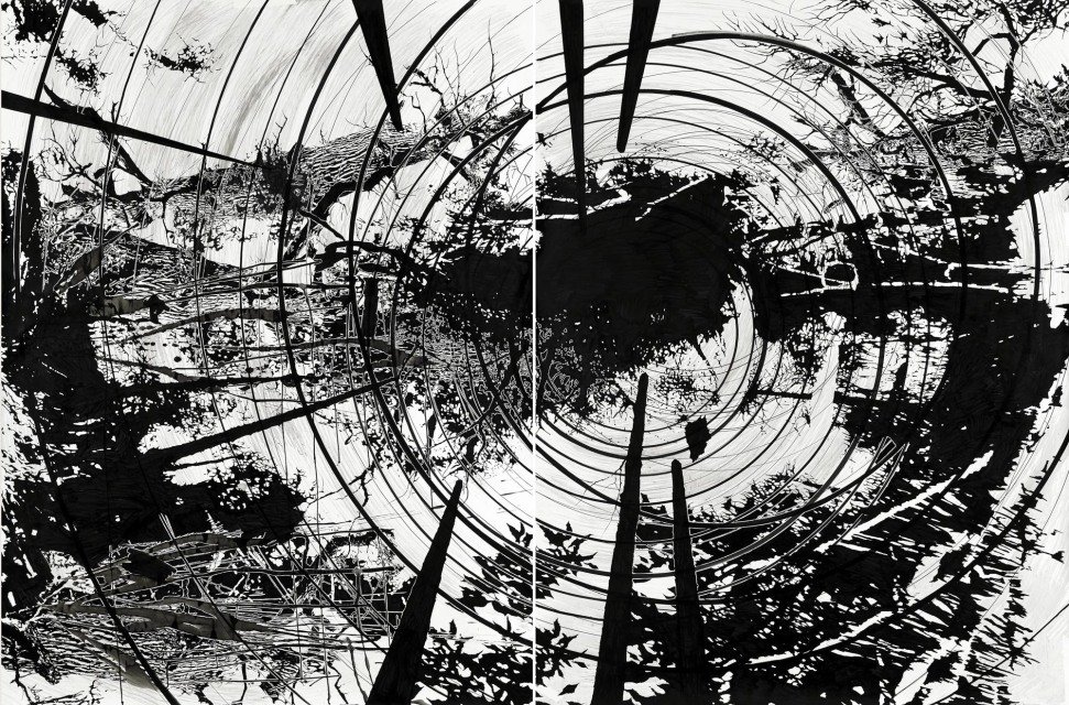 Yehudit Sasportas - Vortex of Separation, Work on Paper